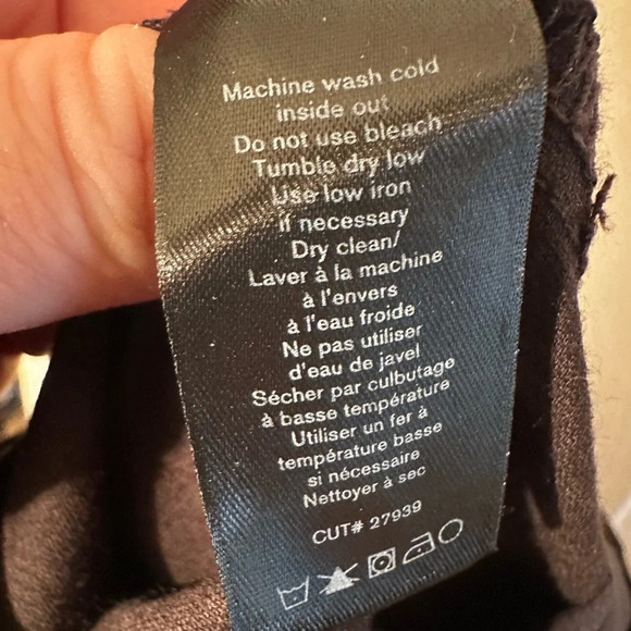 RAG & BONE Black Nina Zebra Stripe Skinny Ankle Jeans Sz 27 Exposed Zip Hi Rise - Picture 13 of 16